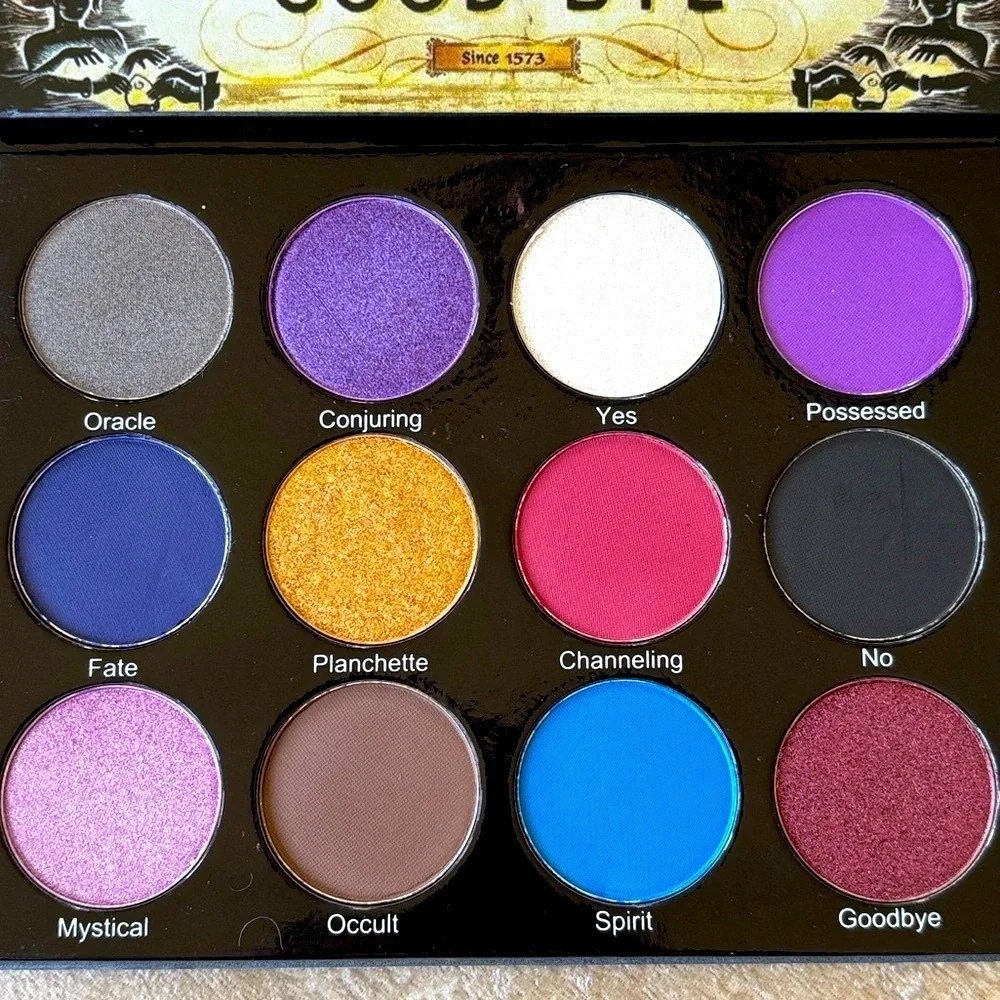 NIB Peachy Queen Cosmetics Spirit Board Eyeshadow Palette Halloween Indie Makeup